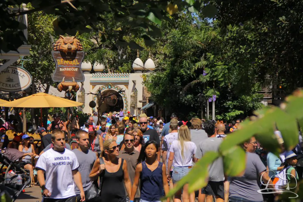 No surprise, Adventureland was one of the most crwoded areas of the park. 