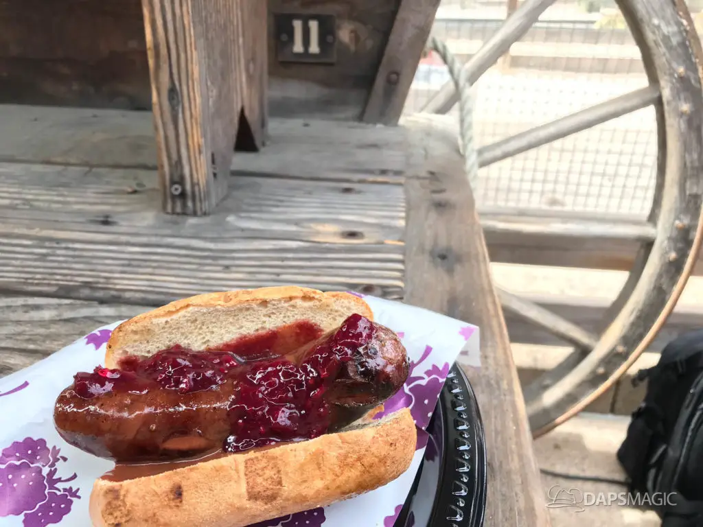 Knott's Berry Farm Boysenberry Festival - Boysenberry Sausage on a Bun