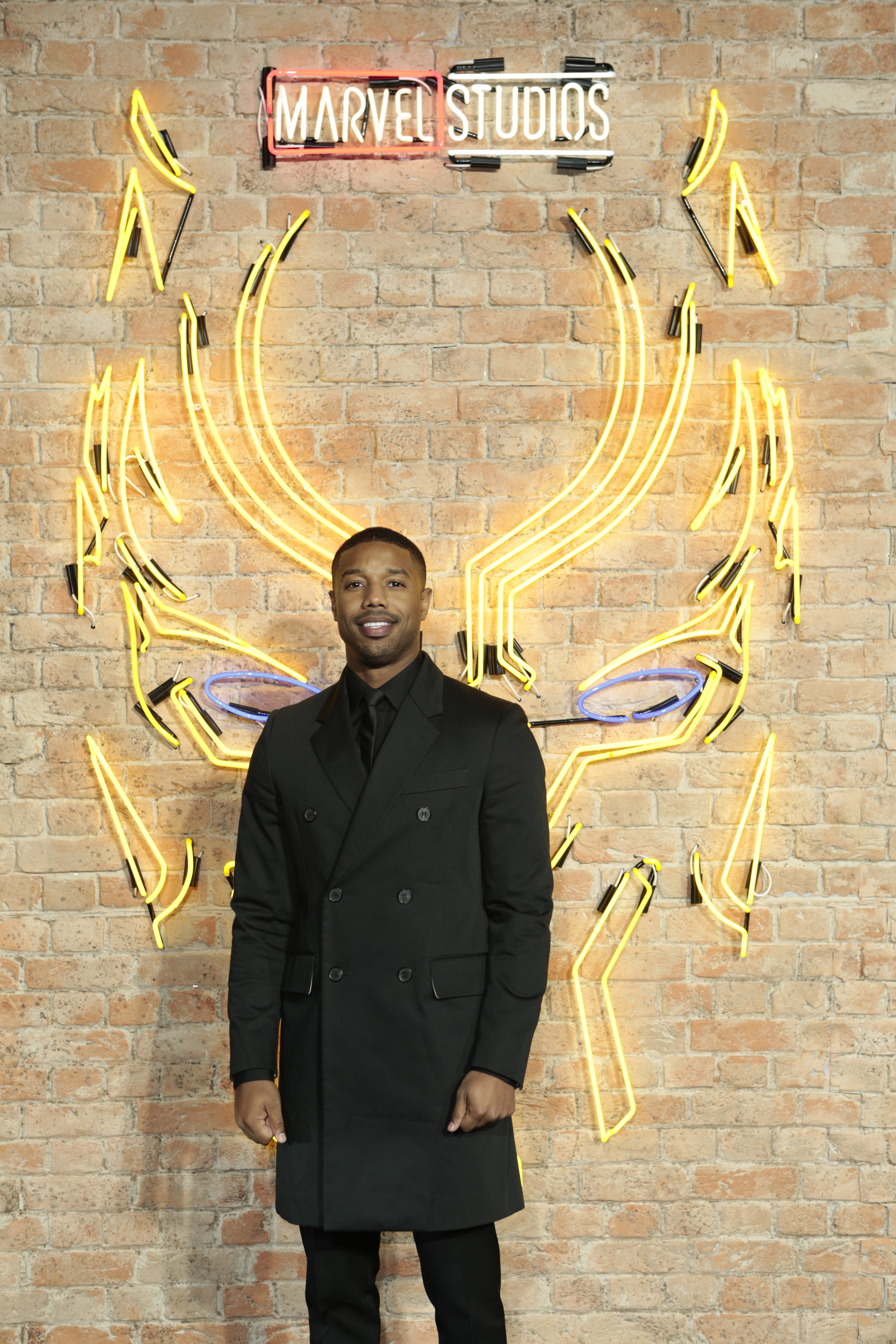 Chadwick Boseman, Daniel Kaluuya & Michael B. Jordan at the 'Black Panther'  London Premiere