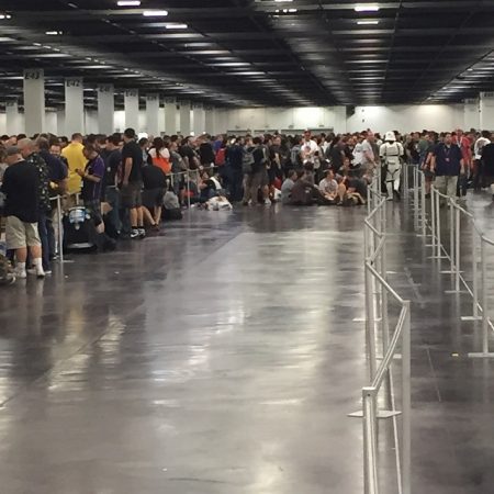 In line for Celebration Stage #SWCelebration