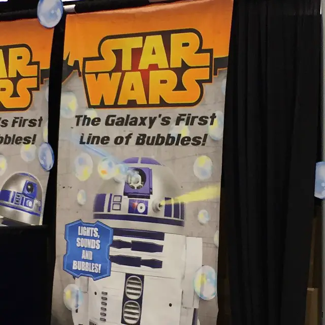 So sad. They’ve never had bubbles before #StarWars #SWCelebration