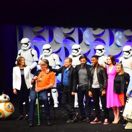 Group shot of #ForceAwakens #SWCelebration #StarWars