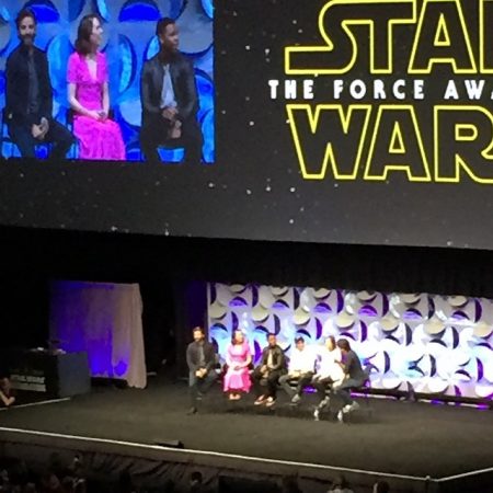 The stars of #StarWars #ForceAwakens #SWCelebration