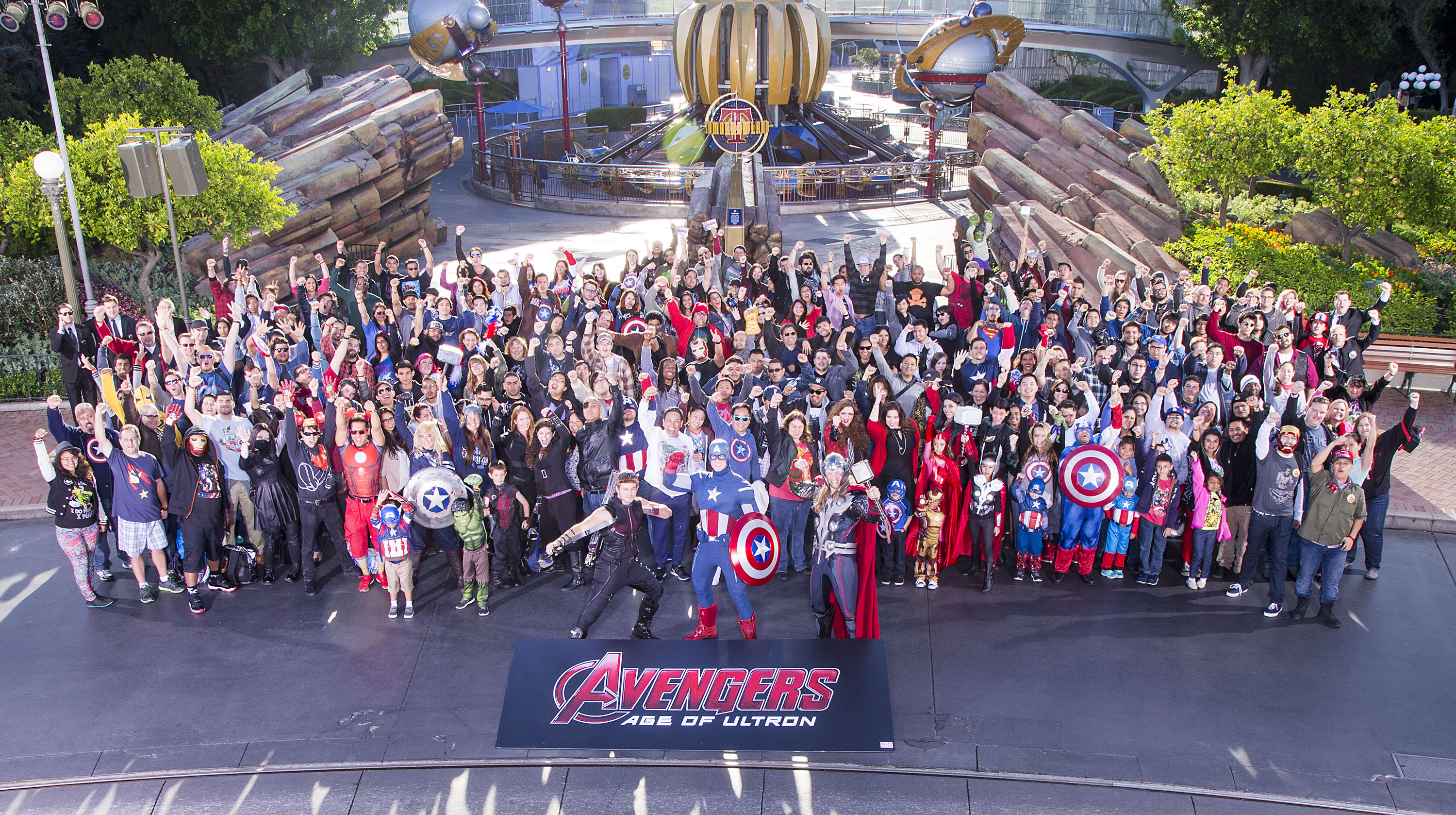 Marvel Fans Attend Avengers Event at Disneyland Park