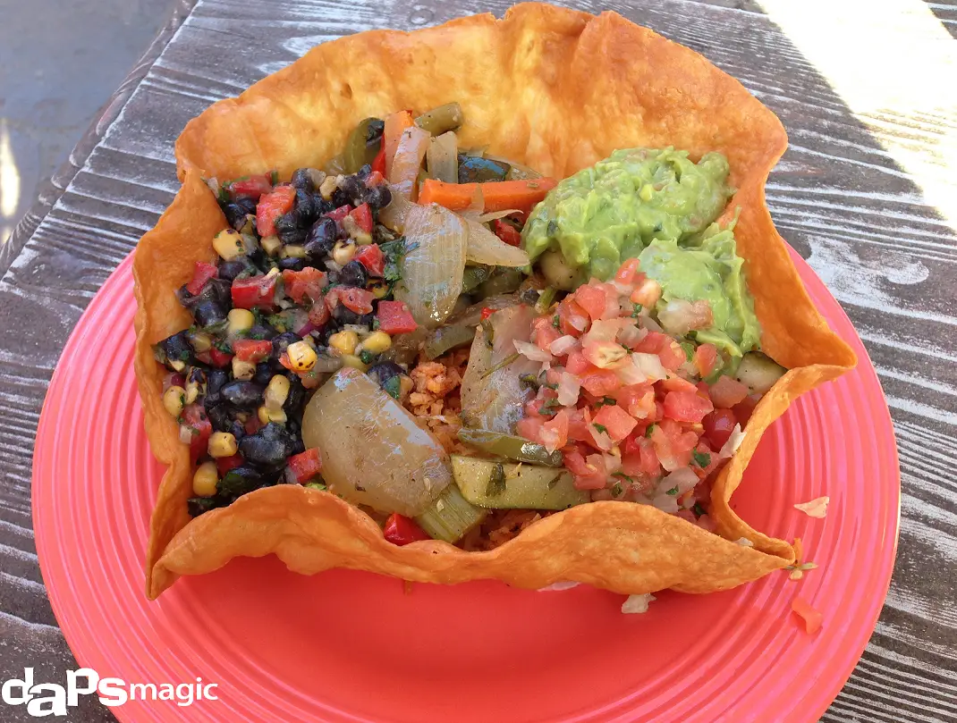 Disneyland’s Rancho del Zocalo Restaurante Spices Up Your Typical Salad With a Vegetarian Tostada Salad