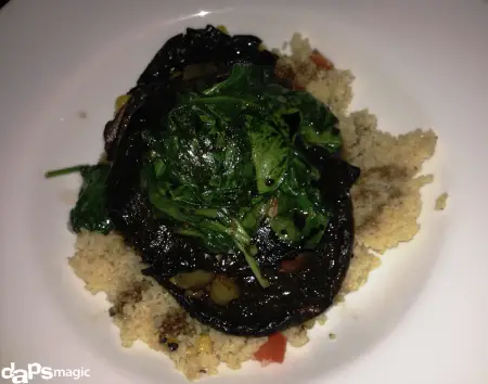 Blue Bayou Restaurant’s Vegetarian Portobello Mushroom & Couscous Macque Choux at Disneyland Park