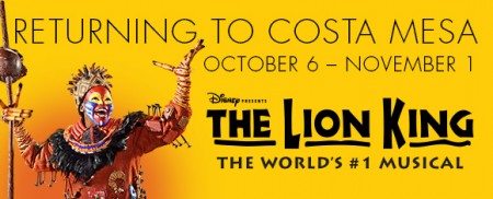 ‘The Lion King’ Musical Comes to Costa Mesa