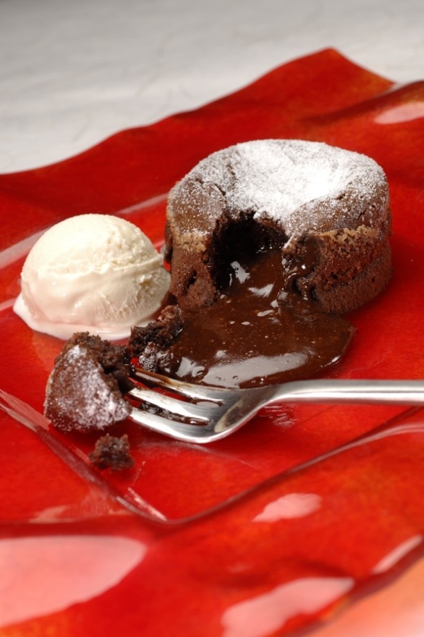 Warm Chocolate Pudding with Kerrygold® Irish Cream Liqueur Custard