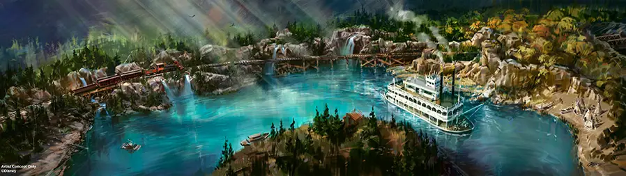 Brand New Concept Art of Disneyland Resort’s Reimagined ‘Rivers of America’ Shared