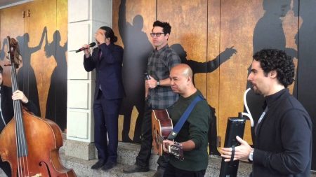 ‘Hamilton’s’ Lin Manuel Miranda & ‘Force Awakens’ JJ Abrams Perform “Jabba Flow”