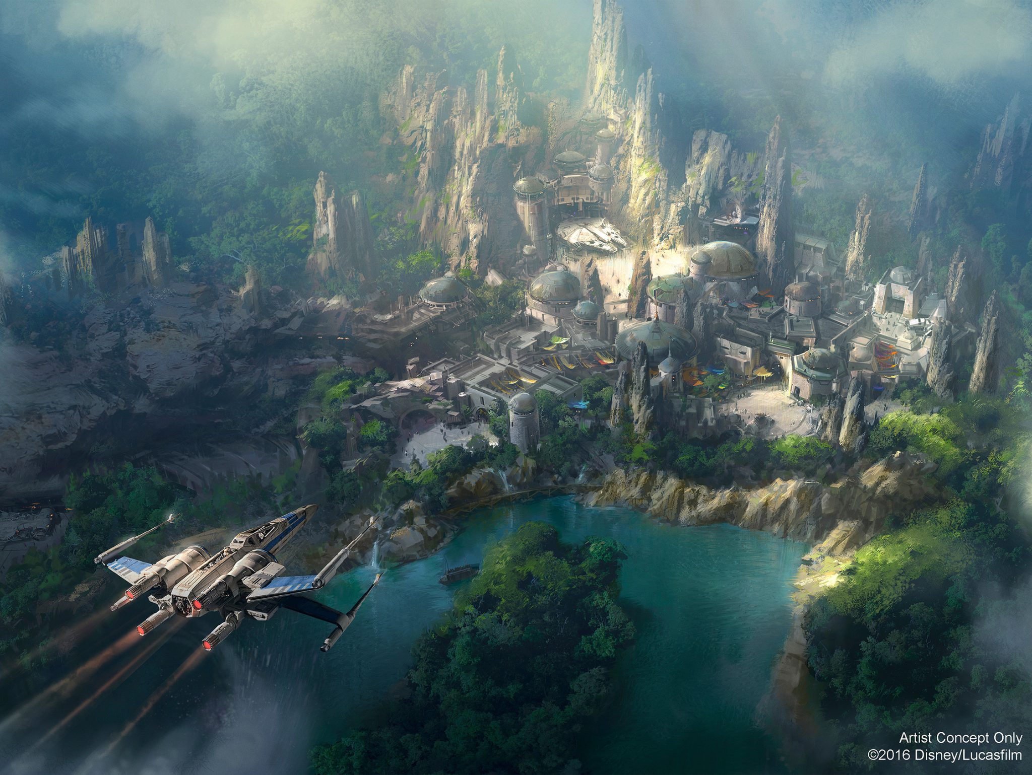 Disneyland Reveals New Star Wars Themed Land Concept Art