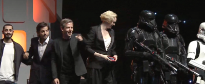 Gwendoline Christie and cast of Rogue One