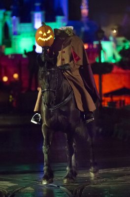 Headless Horseman at Mickey's Halloween Party at the Disneyland Resort