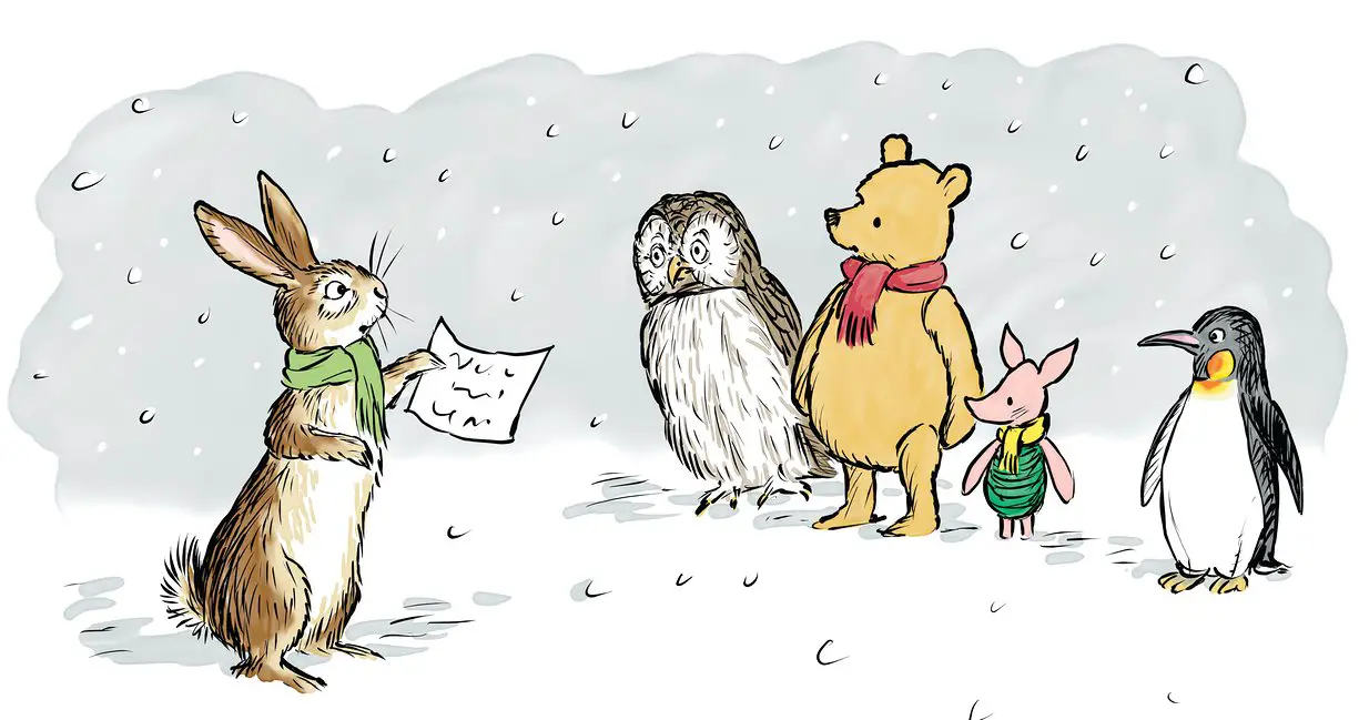 Penguin Joins Winnie the Pooh in Hundred Acre Wood