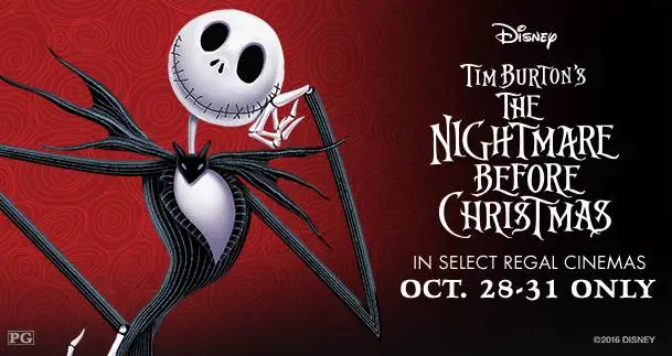 The Nightmare Before Christmas Returns to Regal Cinemas For Halloween Weekend