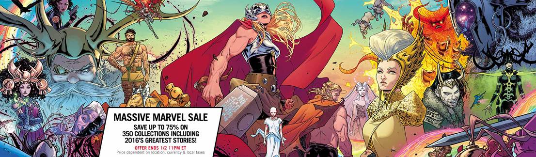 Marvel Comics News Digest 12/19 – 12/23/16 Featuring Comics Sale and Deadpool