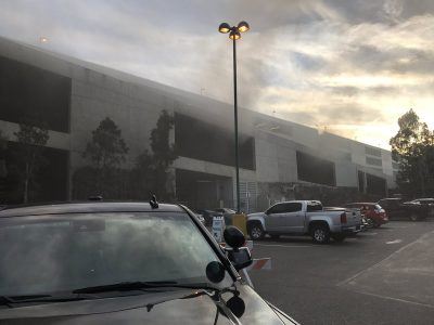 Car Fire at Disneyland Resort in Mickey and Friends Parking Structure