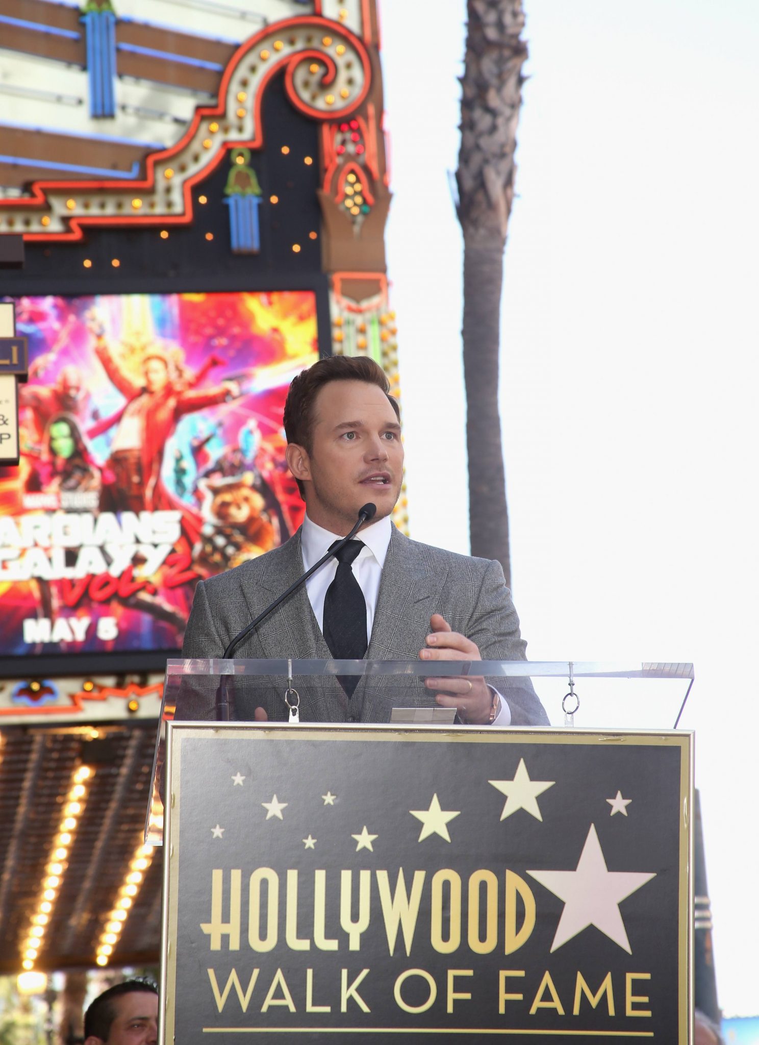 Chris Pratt Receives Hollywood Walk of Fame Star