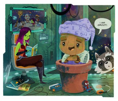 Guardians of the Galaxy Vol. 2 Star Zoe Saldana Reads ‘Night Night, Groot’ Bedtime Story