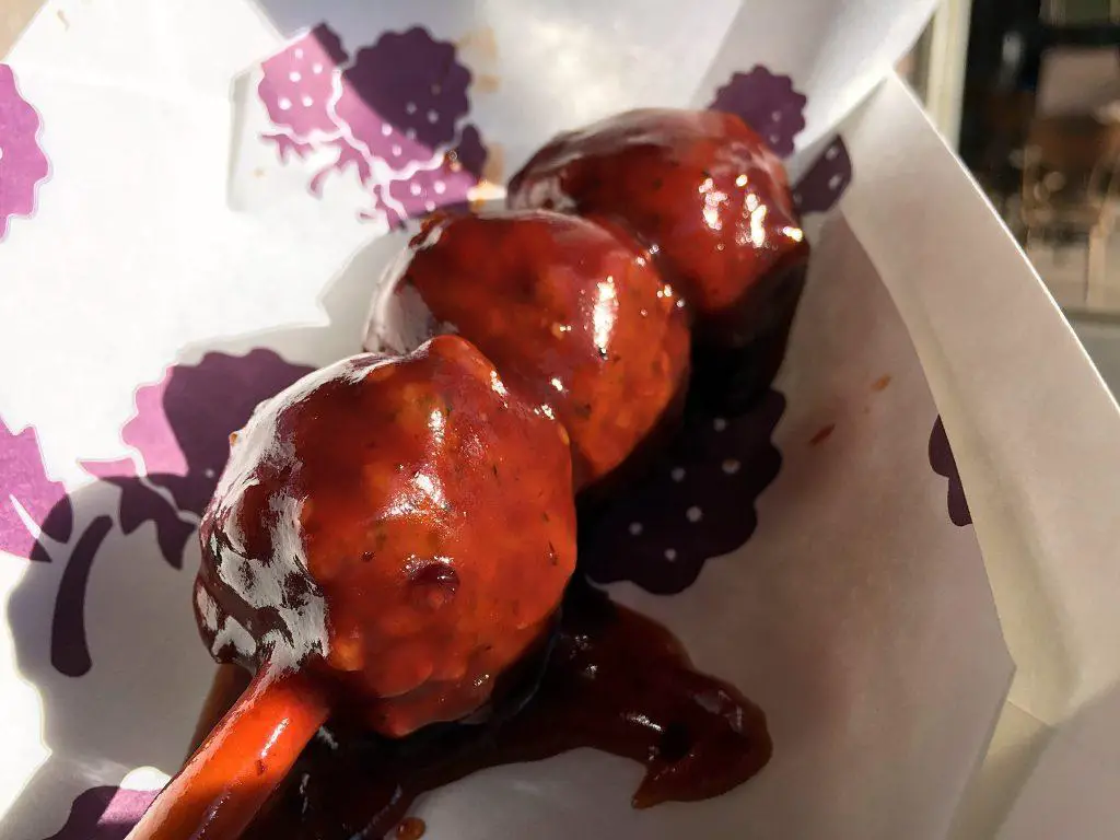 Knott's Berry Farm Boysenberry Festival - Boysenberry BBQ Meatballs