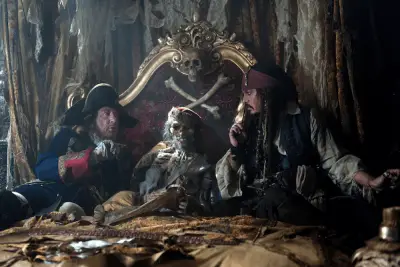 Johnny Depp Brings Captain Jack Sparrow to Life Aboard Disneyland’s Pirates of the Caribbean