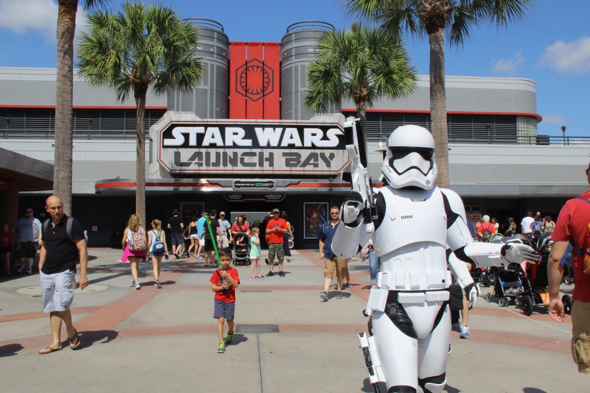 First Order Storm Trooper at Star Wars Launch Bay at Disney's Hollywood Studios, Walt Disney World Resort