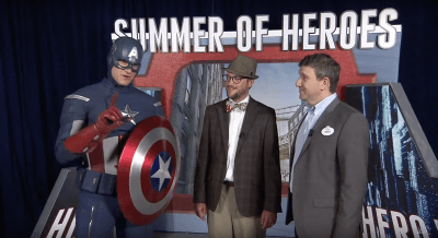 Mr. DAPs interviews David Miller and Captain America about Disney California Adventure's Summer of Heroes!