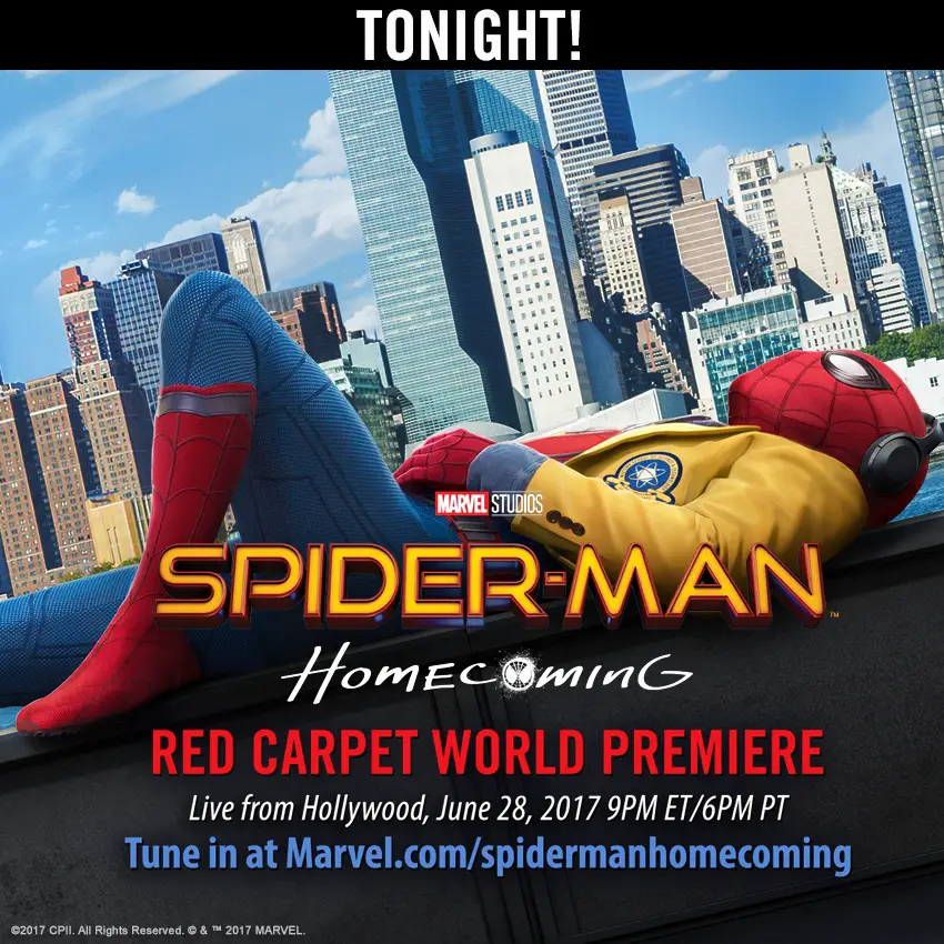 Watch the Spider-Man: Homecoming World Premiere Live!