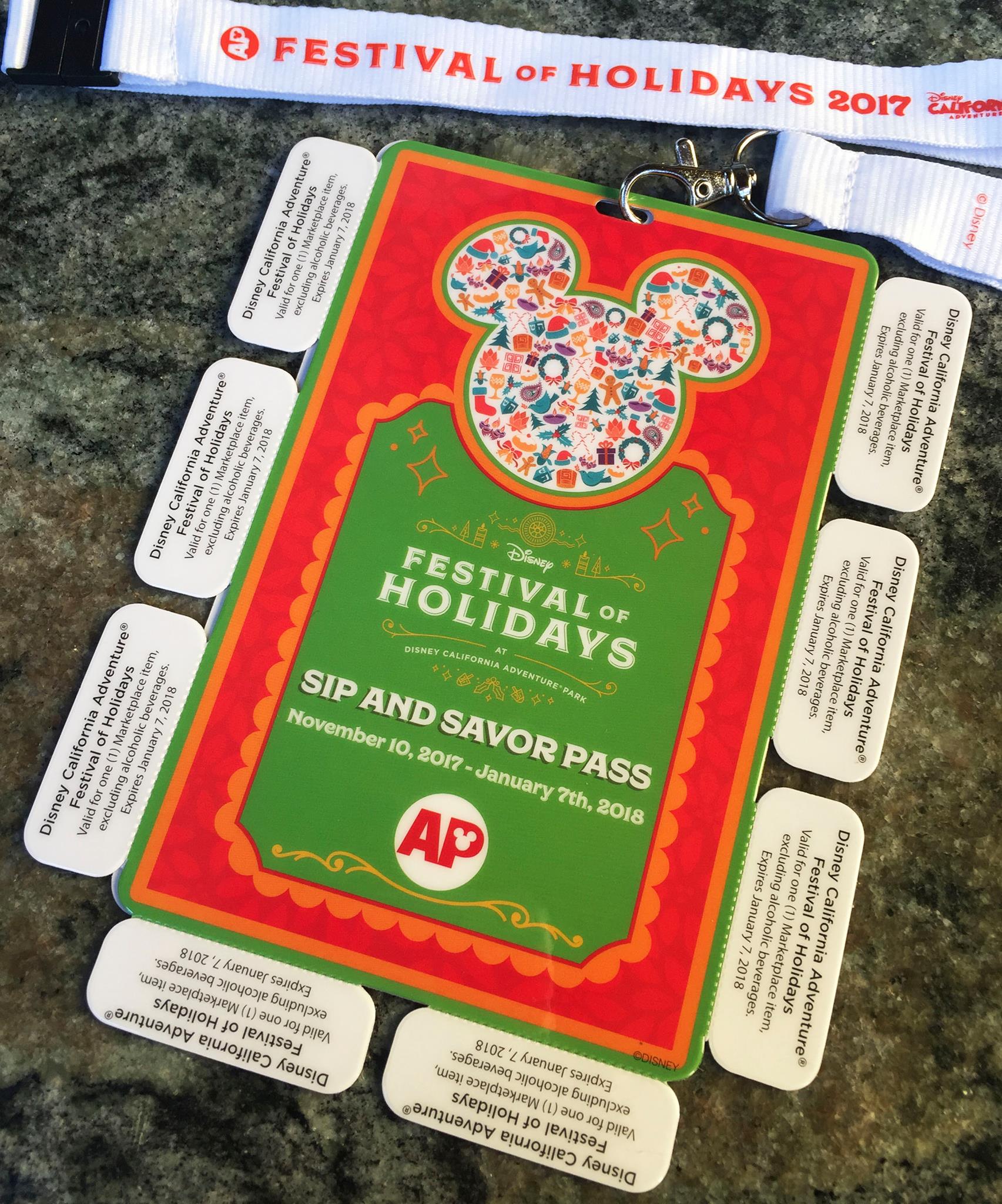 Annual Passholder Sip and Savor Pass Returns For Festival of Holidays 2017