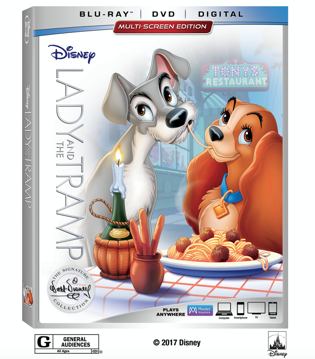 Disney’s Lady and the Tramp Wags Its Way into the Walt Disney Signature Collection on Digital Feb. 20 and Blu-ray Feb. 27