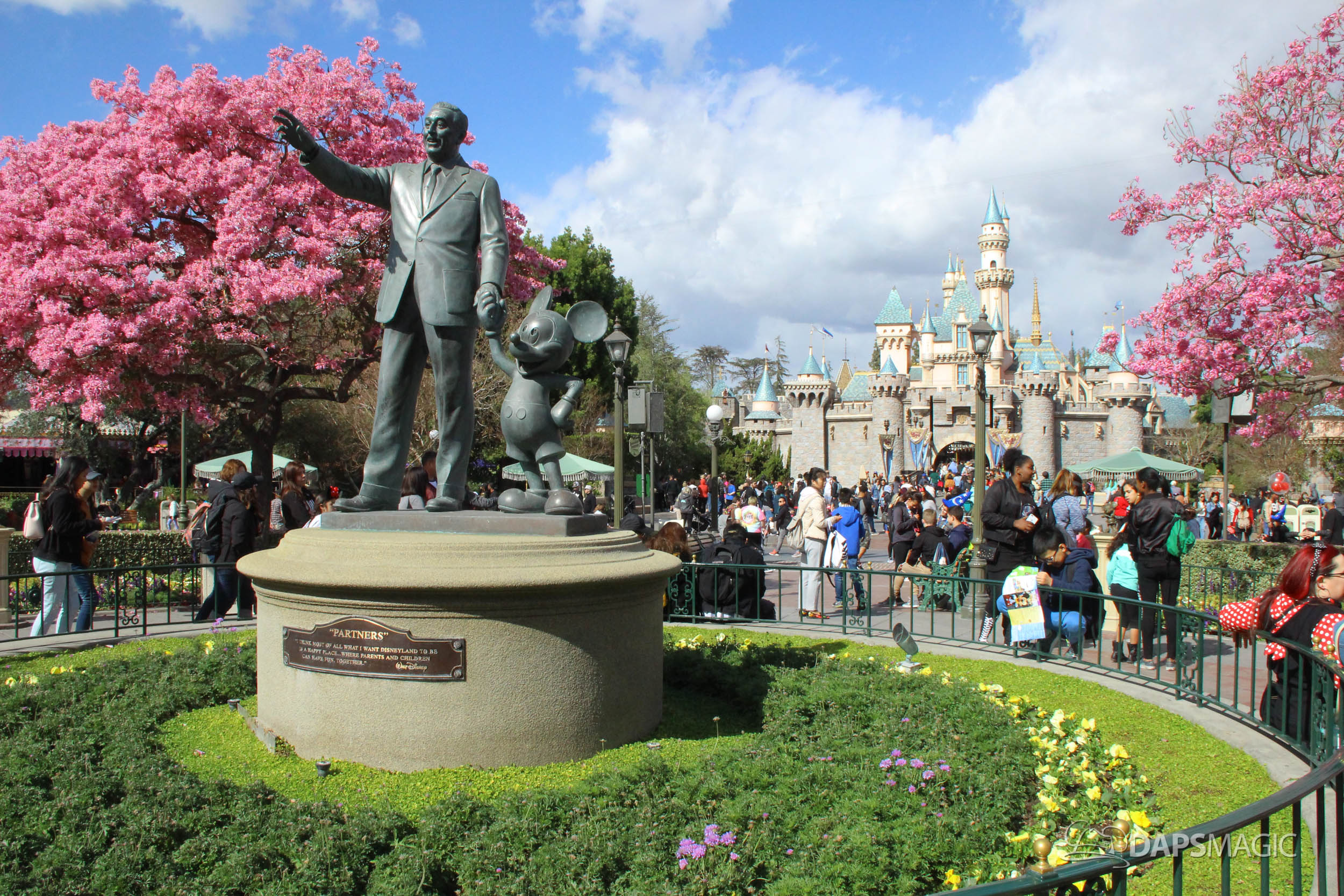 Walls Come Down Around Disneyland's Hub as Spring Arrives