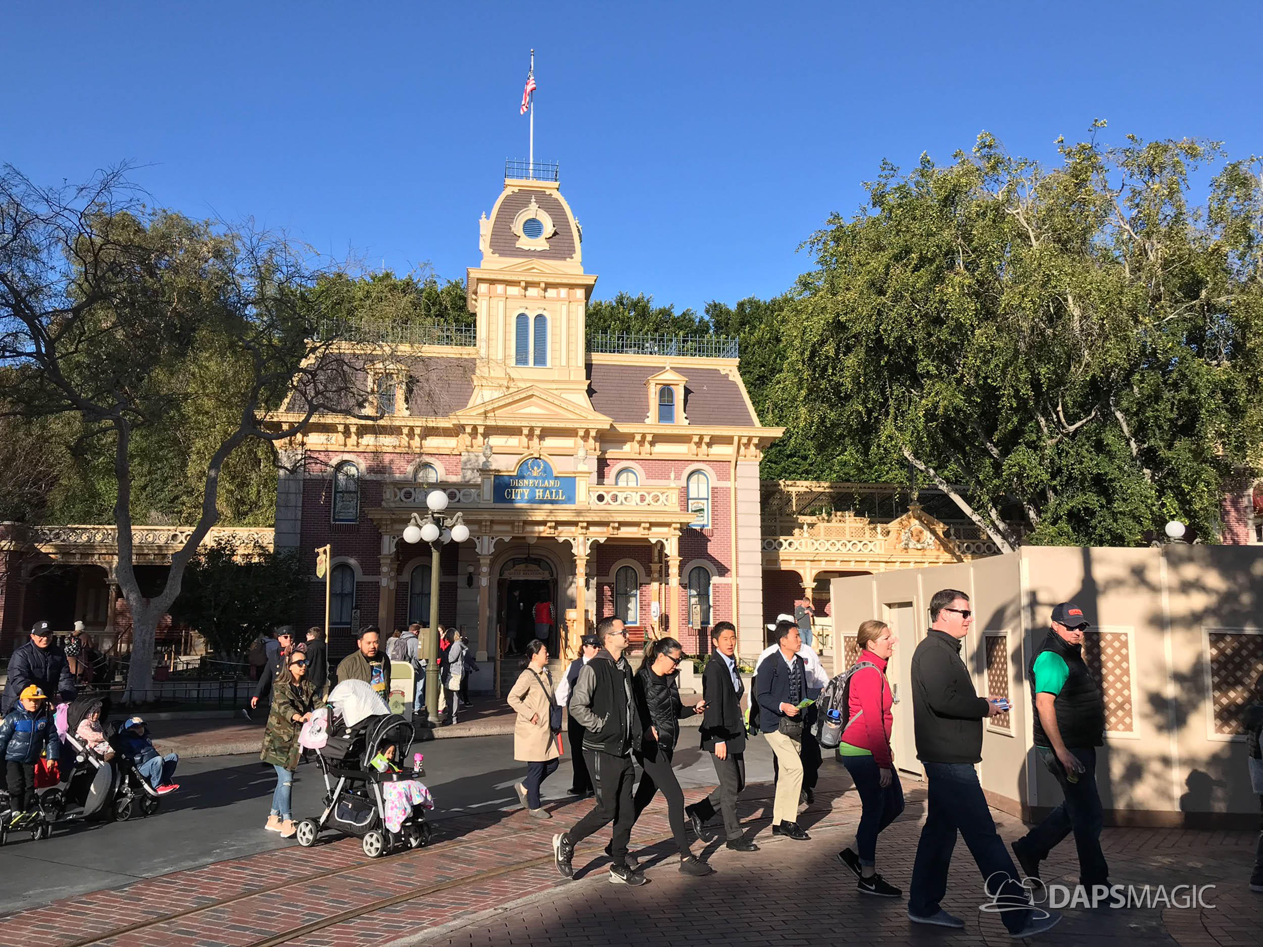 New Brick Around Streetcar Track Revealed as Town Square Walls Come