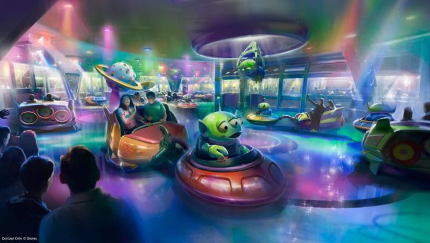 First Look at Alien Swirling Saucers From Toy Story Land