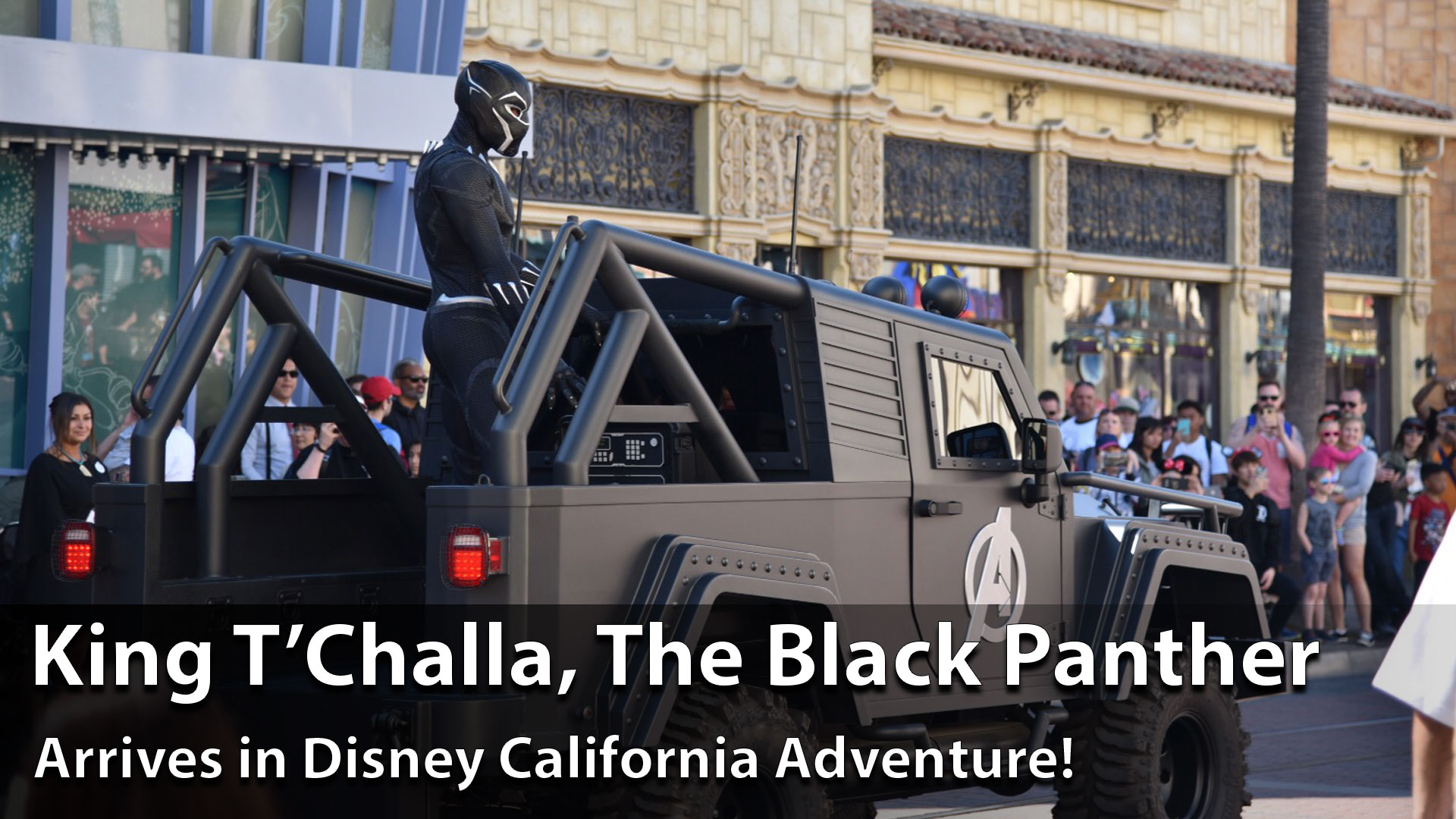 King T'Challa, the Black Panther, Arrives at Disney California Adventure