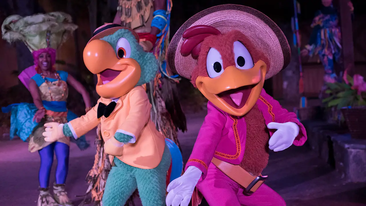 Join José & Panchito for Discovery Island Carnivale at Disney’s Animal Kingdom February 4