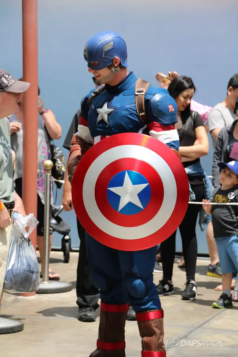 Captain America Dons New Uniform At New Location In Disney California