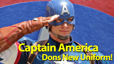 Captain America Dons New Uniform in Disney California Adventure