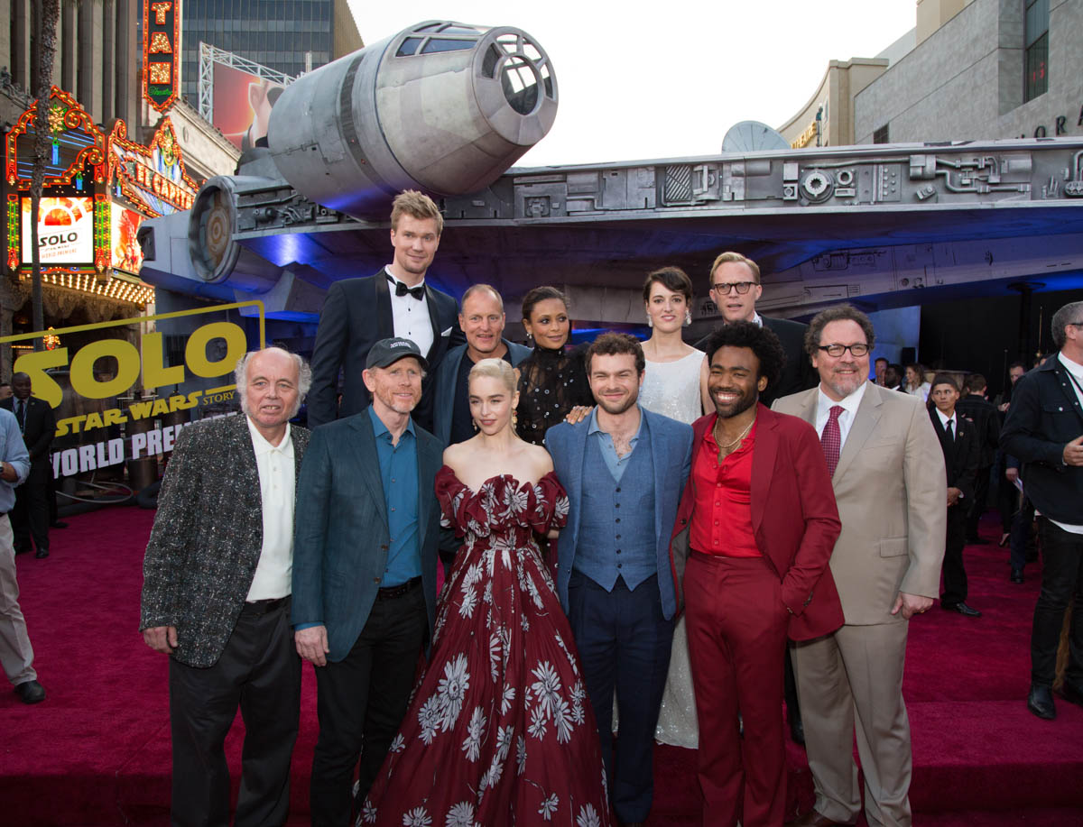 Millennium Falcon Arrives in Hollywood for Solo: A Star Wars Story World Premiere