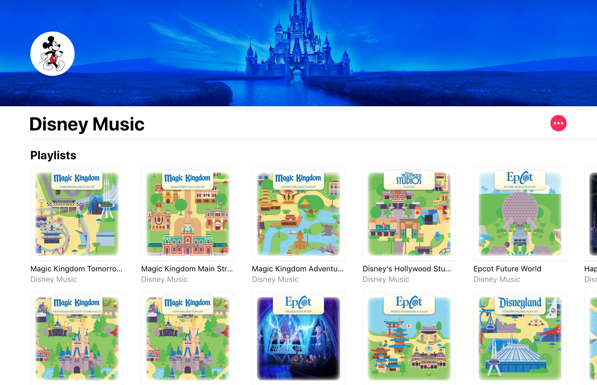 Disney Park Music Playlists on Apple Music to Celebrate