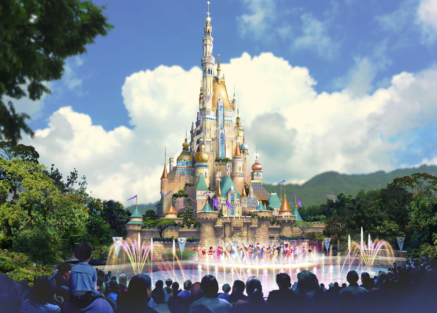 Hong Kong Disneyland - Sleeping Beauty Castle Rendering