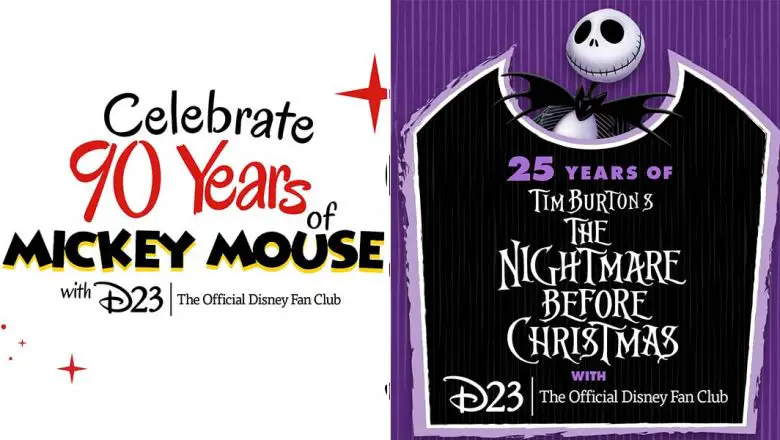 D23 to Celebrate Mickey Mouse’s 90th Birthday and Nightmare Before Christmas’ 25th Anniversary at San Diego Comic-Con