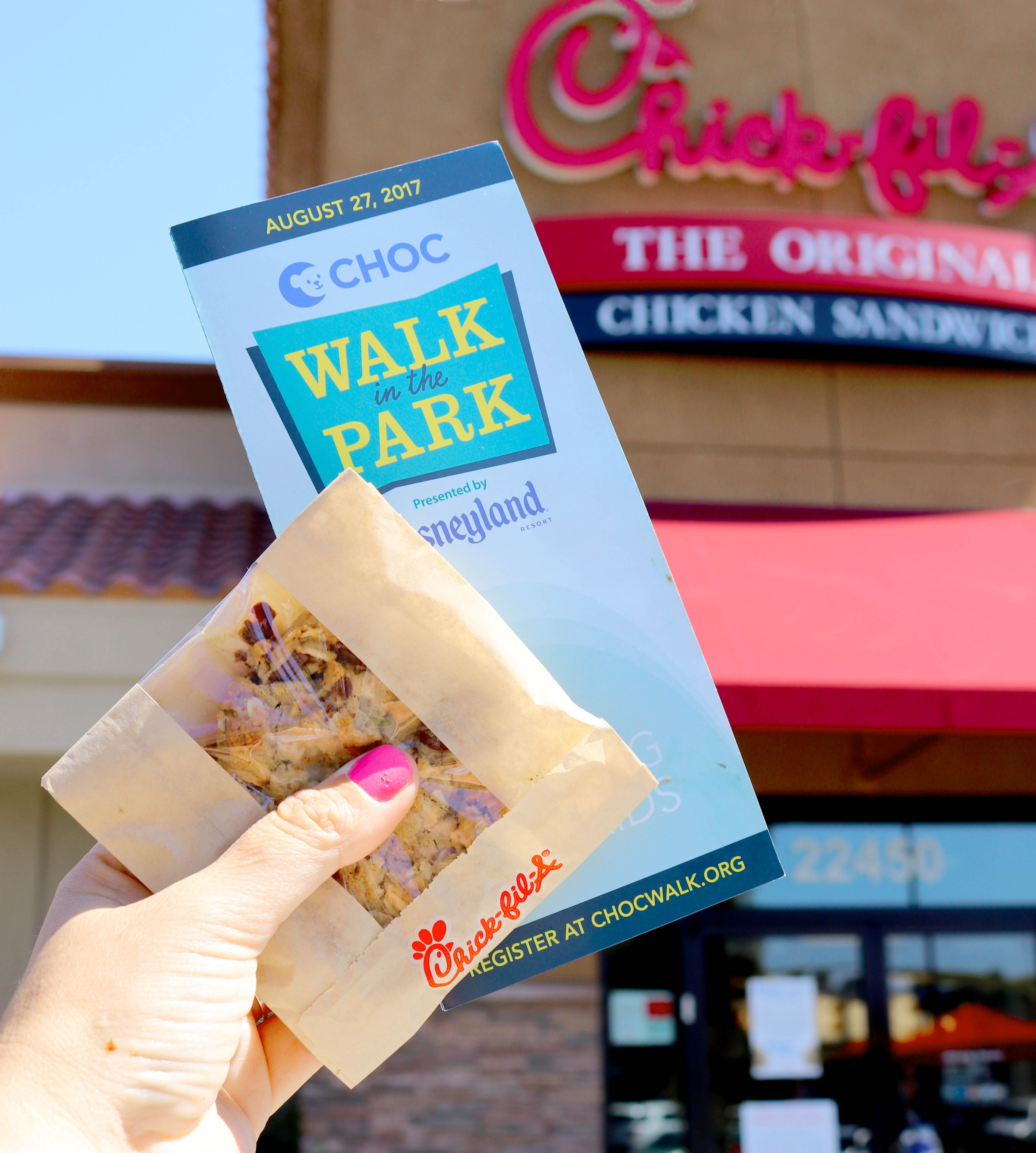 Chick fil a Cookie Day - CHOC Walk in the Park