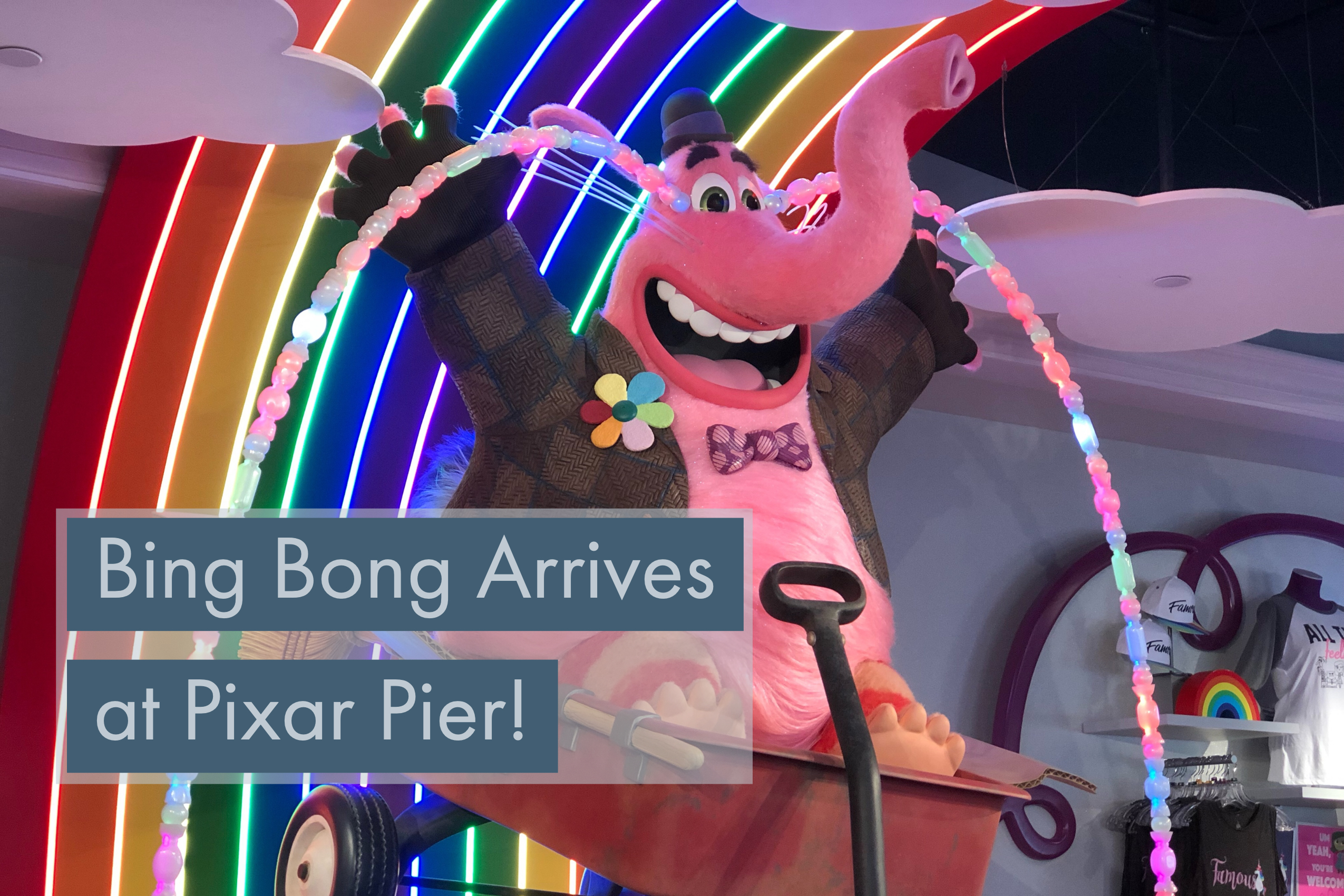 Bing Bong Makes a Magical Appearance at Bing Bong’s Sweet Stuff at Disney California Adventure Park
