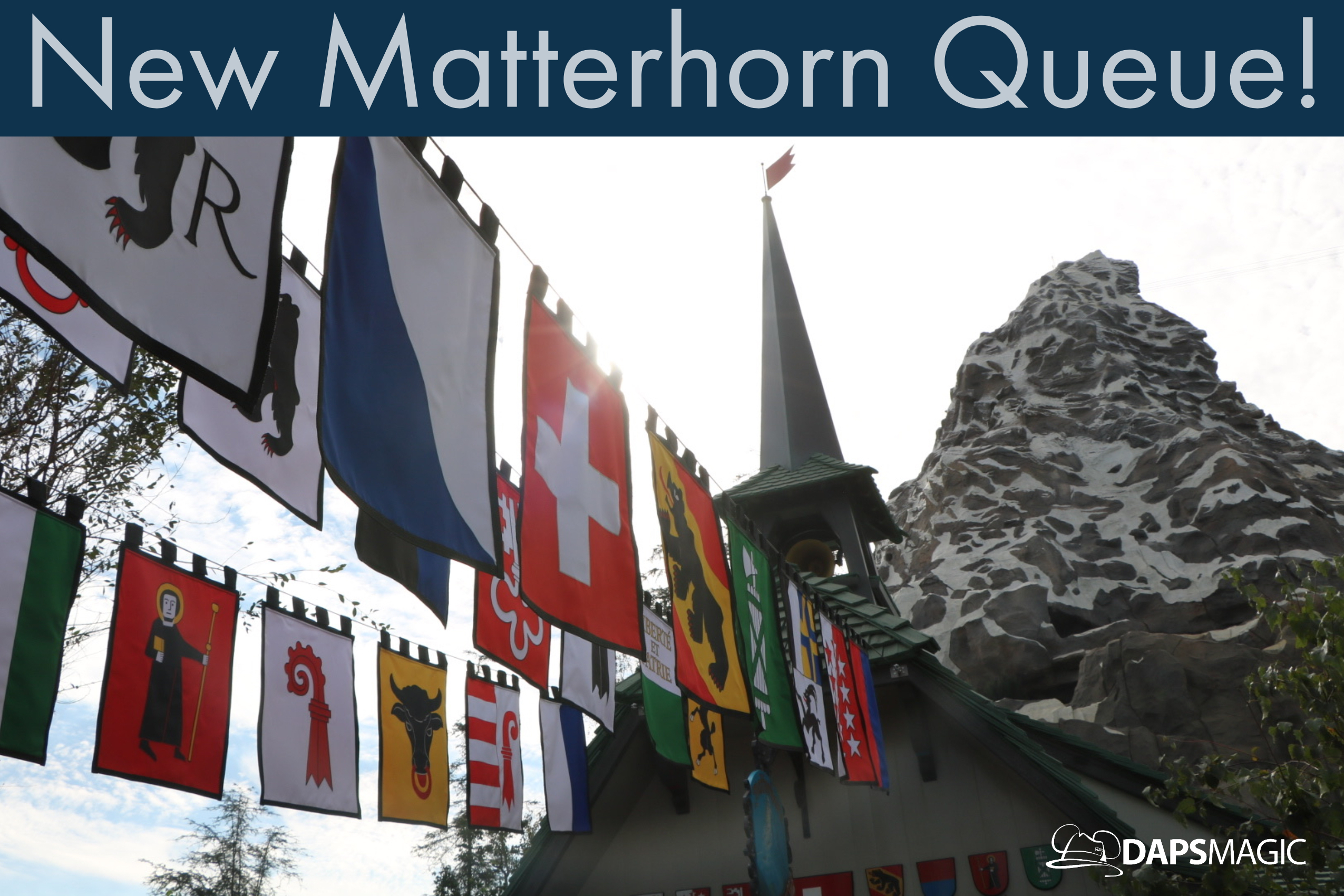 New Matterhorn Queue Adds More Space and More Theming at the Disneyland Resort!