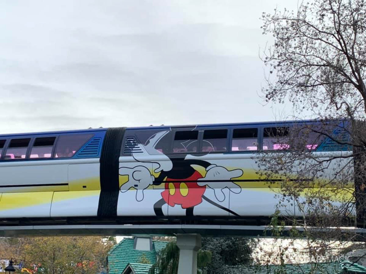 Monorail Blue Debuts New Mickey Mouse Look at the Disneyland Resort