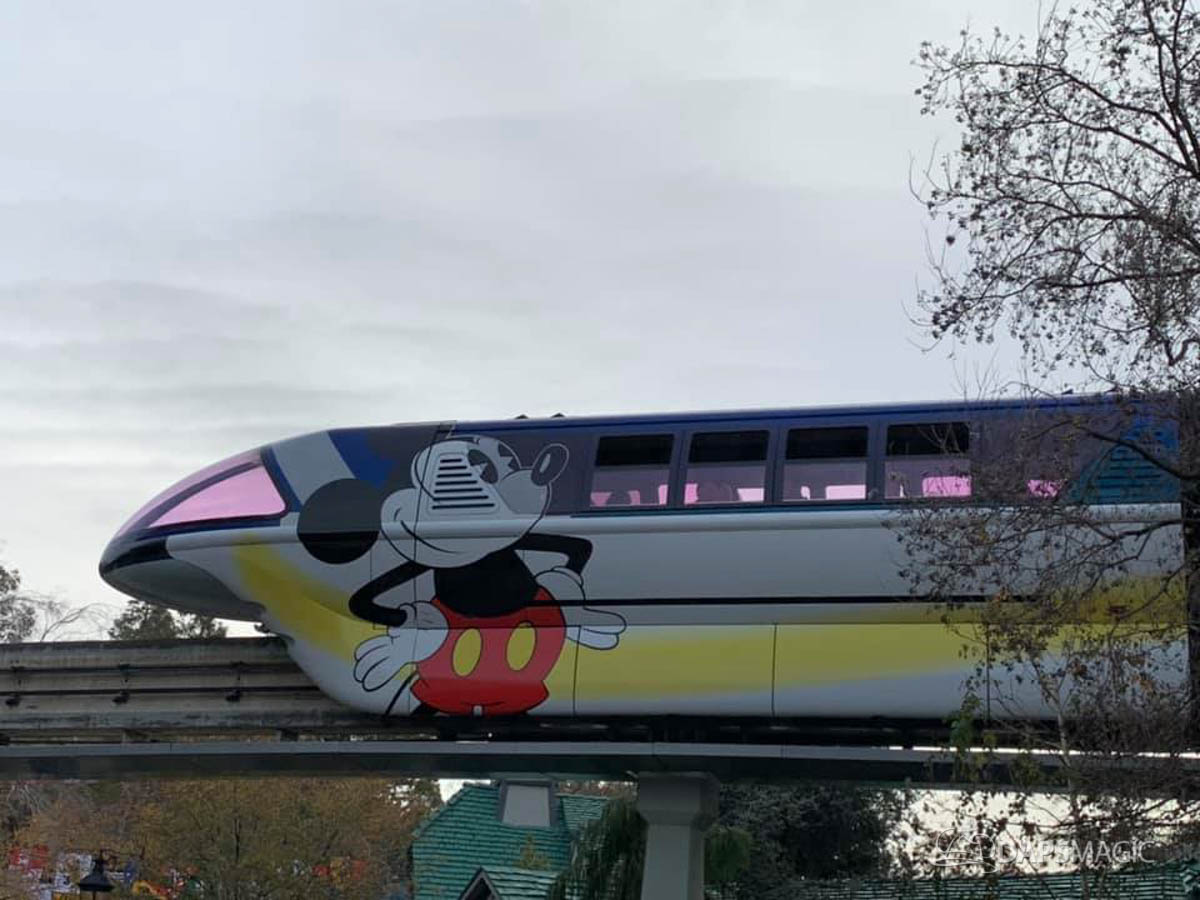 Monorail Blue Debuts New Mickey Mouse Look At The Disneyland Resort