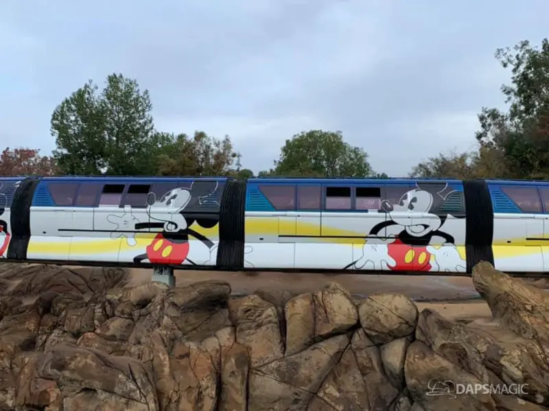 Monorail Blue Debuts New Mickey Mouse Look at the Disneyland Resort