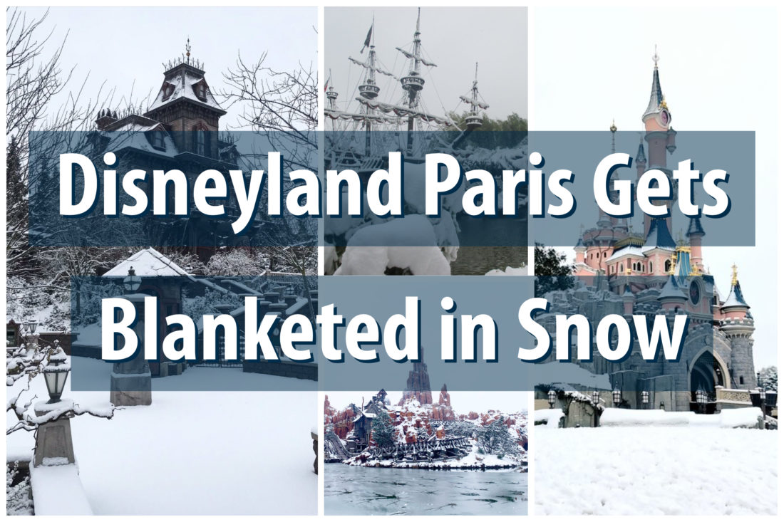 Disneyland Paris Gets Blanketed in Snow