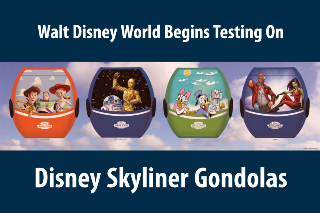 Disney Begins Testing on the Disney Skyliner Gondolas at Walt Disney World