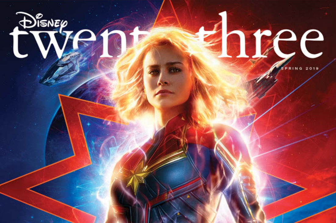 New D23 Disney Twenty-Three Magazine Cover Features Captain Marvel